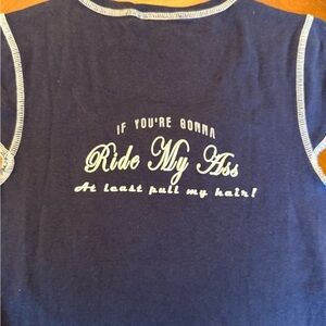 Women's Navy Graphic Tee